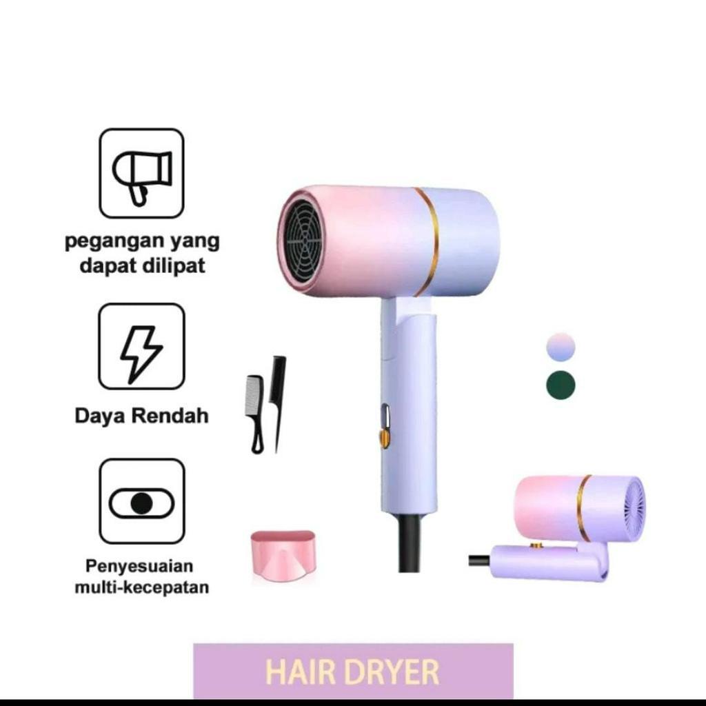 Hair Dryer Negative Ion Portable Hair Protection Quick Drying Pengering Rambut Shenar