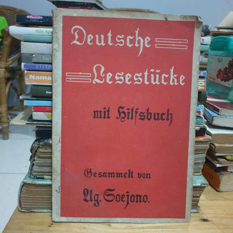 Buku Lawas Deutsche Lesestucke - ag soejono tahun 1957- Buku langka
