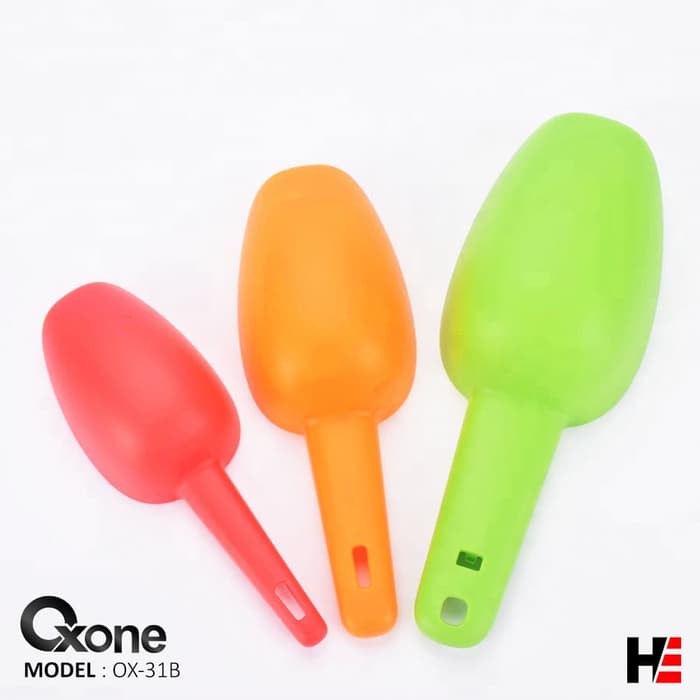 Sendok Sekop Oxone OX-31B 3Pcs Nesting Scoop Set Fullcolor