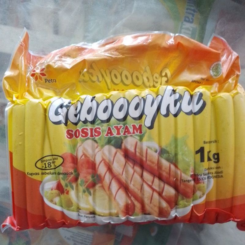 

Gebooyku Sosis Ayam isi 40pcs 1 kg