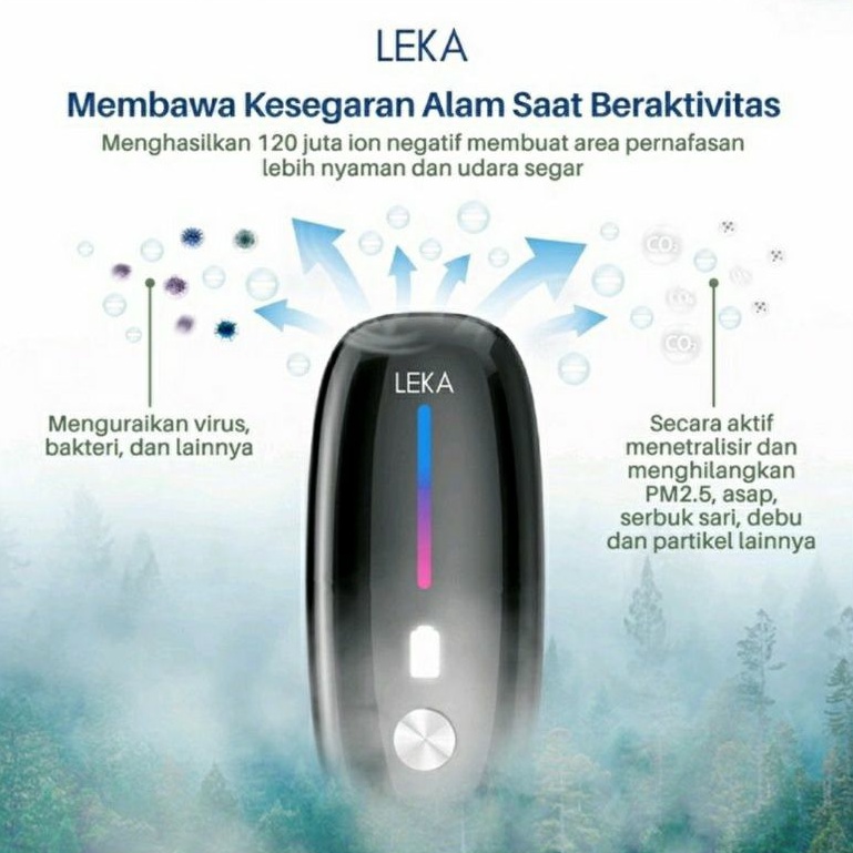 Ready Stok Leka AP7220 Personal Ionizer / Purifier Portable Necklace