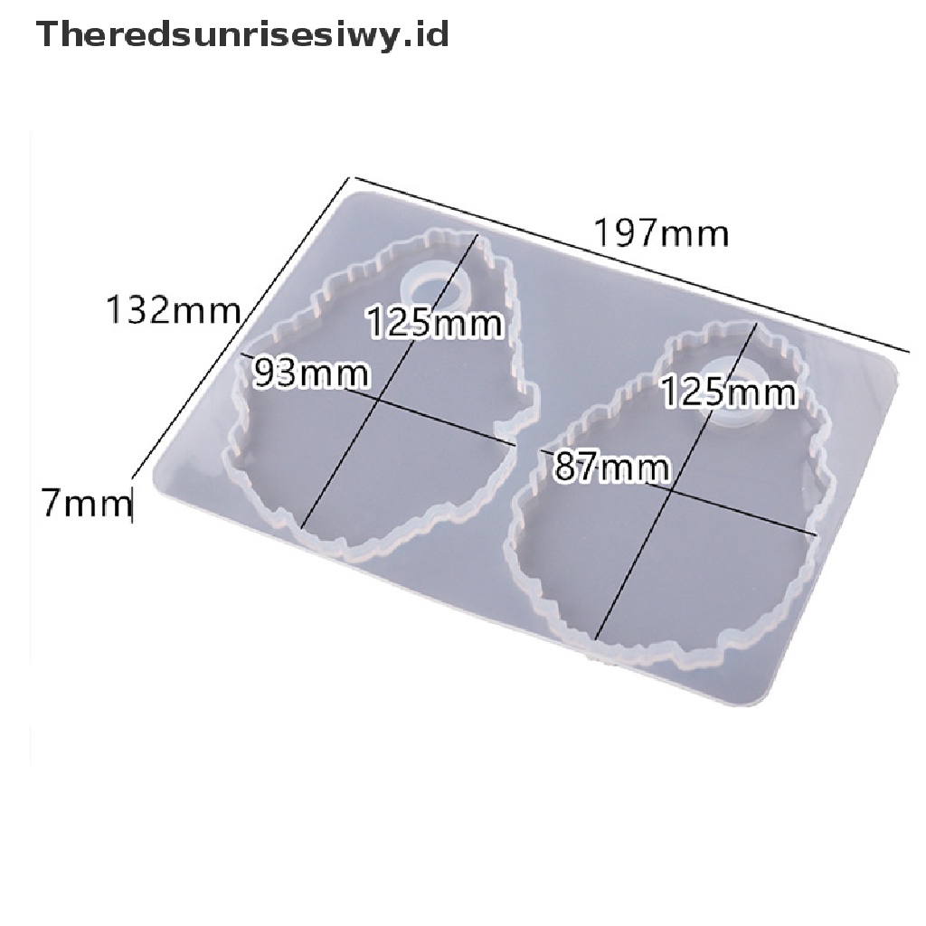 # Alat Rumah Tangga # Cetakan Resin Bahan Silikon Bentuk Asimetris Untuk Make Up