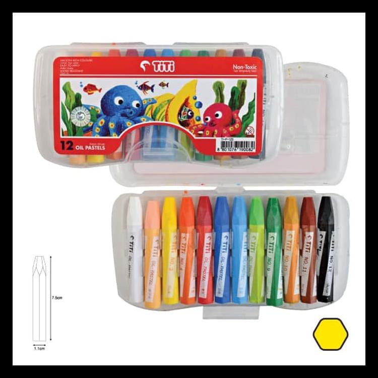 

Crayon Oil Pastel Titi 12 Warna Ti-P-12S Ecer Terlaris