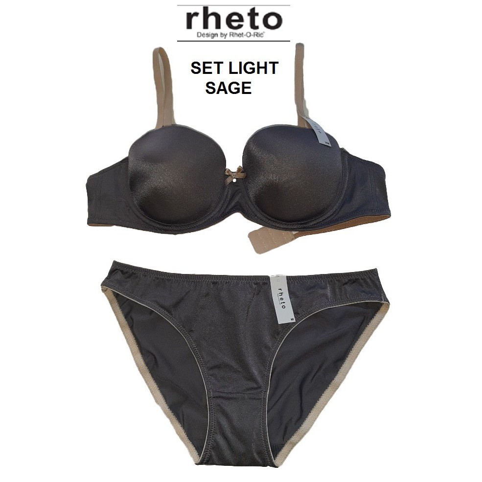 Bra set with panty Rheto half cup