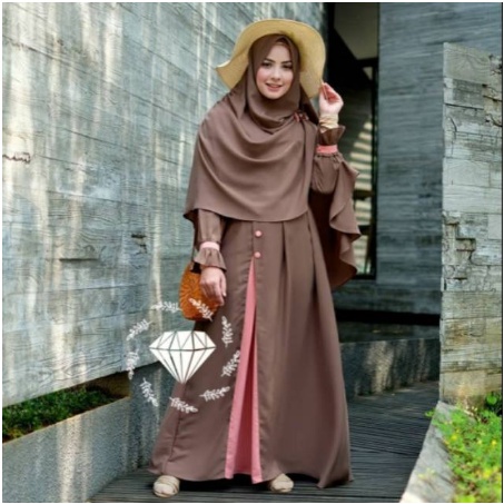Baju Gamis Muslim Terbaru 2021 Model Baju Pesta Wanita kekinian Bahan Kekinian Busana gaun remaja