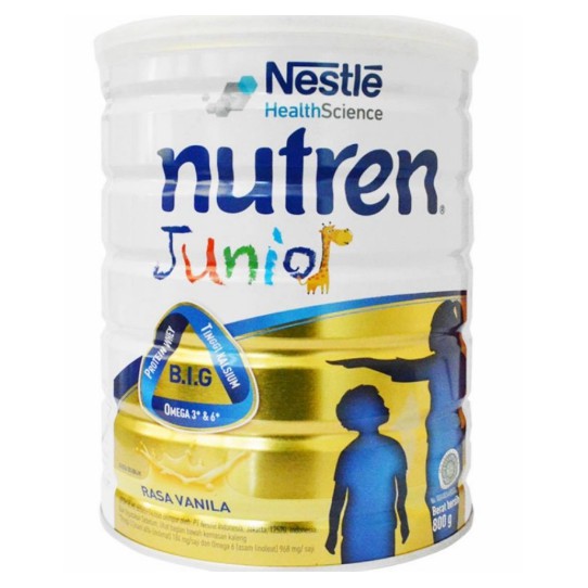 ✔️ NESTLE - NUTREN JUNIOR 800 GR VANILA [ SUSU PERTUMBUHAN 1 - 10 TAHUN ]