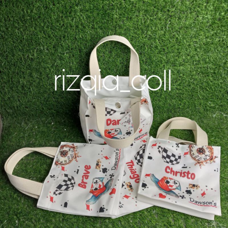 souvenir ulang tahun premium/ totebag baby kanvas/ souvenir murah