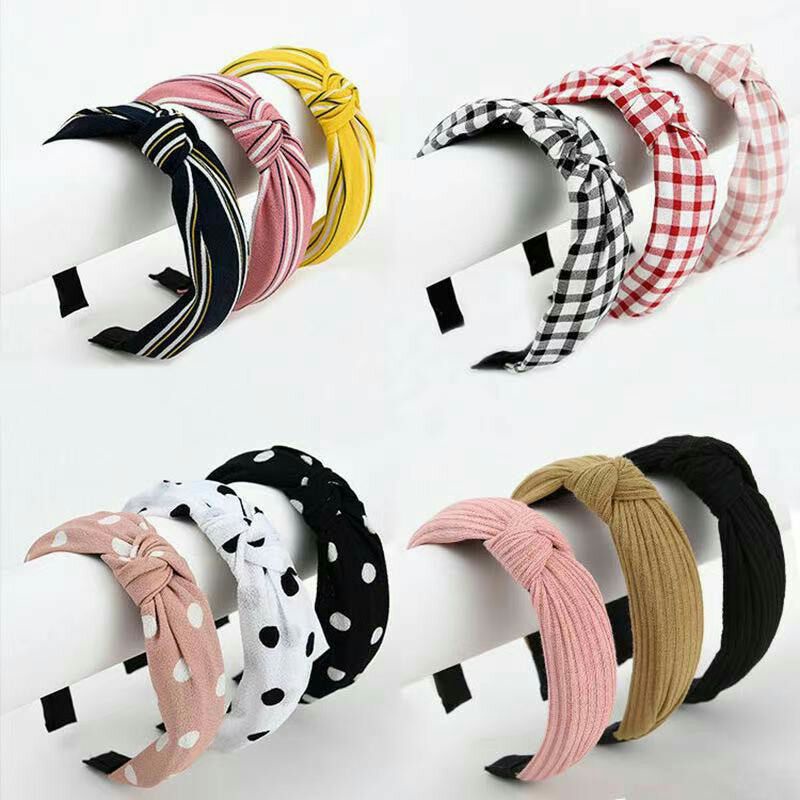 BANDANA WANITA GAYA KOREA MURAH / BANDO POLOS / BANDO KOREA SALUR / BANDO POLKADOT / BANDO KOTAK KOT