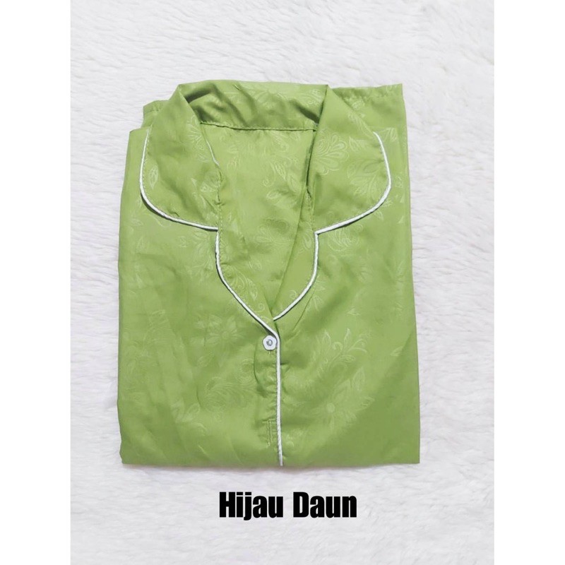 Mamaomi.Fashion, PIYAMA PP Tangan Panjang Embos LD 102-104 CM-PP-HIJAU DAUN