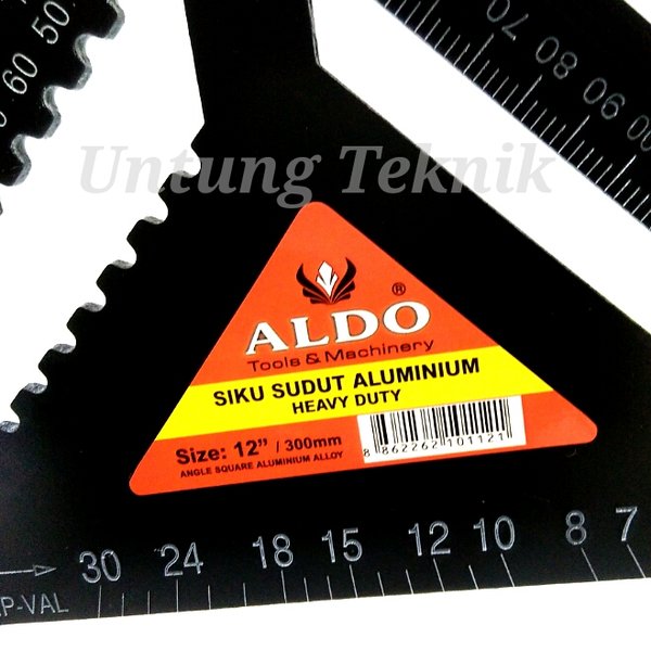 

ALDO 12 inch Speed Square - Siku Sudut Penggaris Segitiga Aluminium I PROMOB21