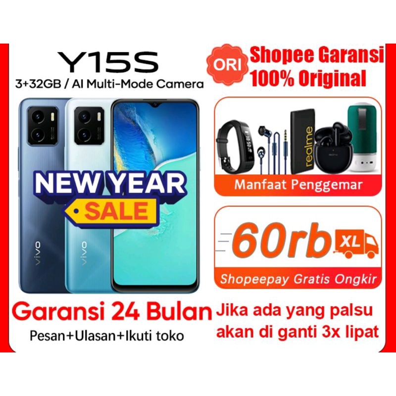 VIVO Y15s RAM 3/32 TERMURAH