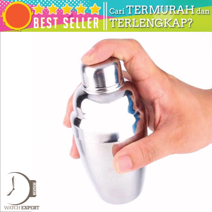 Bisa COD Cocktail Shaker Japanese Stainless Steel 250ml - Silver