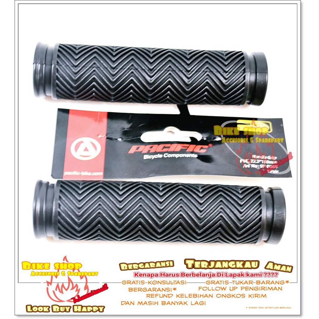Grip Pacific MTB BMX Dll Model Ulir Tidak Licin HandGrip Sepeda