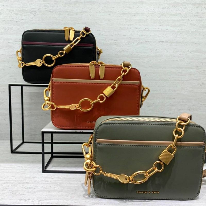 7.7 SALE | CK double zip crossbody bag