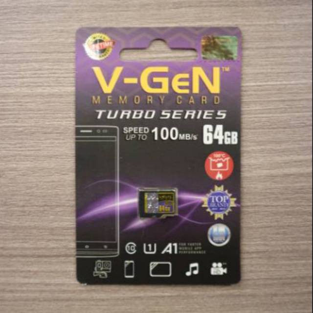 Memory Micro SD V-Gen 64gb Class 10