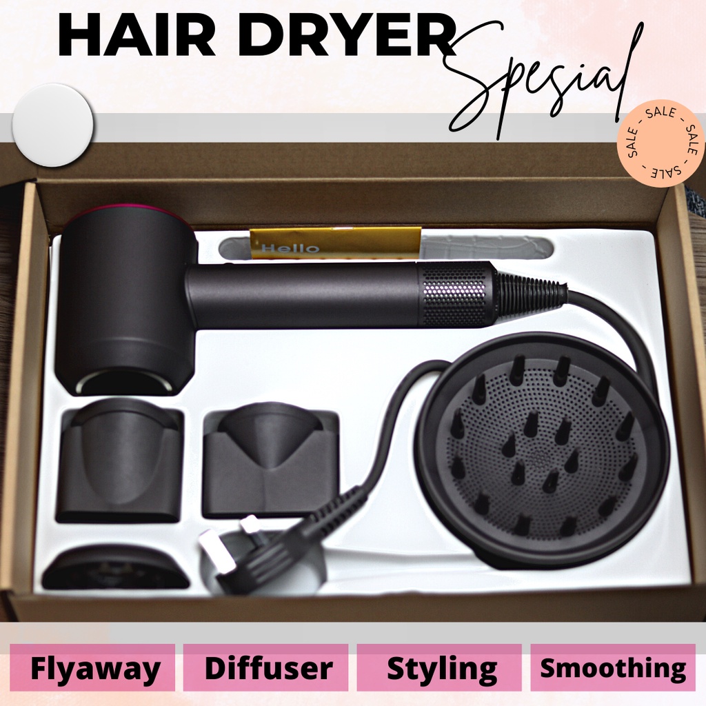 Hairdryer profesional super hairdryer inspired dyson Hair dryer perawatan salon alat pengering rambut