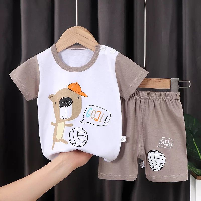 setelan pendek bayi 0-3 TAHUN  / baju bayi import baju anak baju bayi lucu stelan bayi baju santai bayi