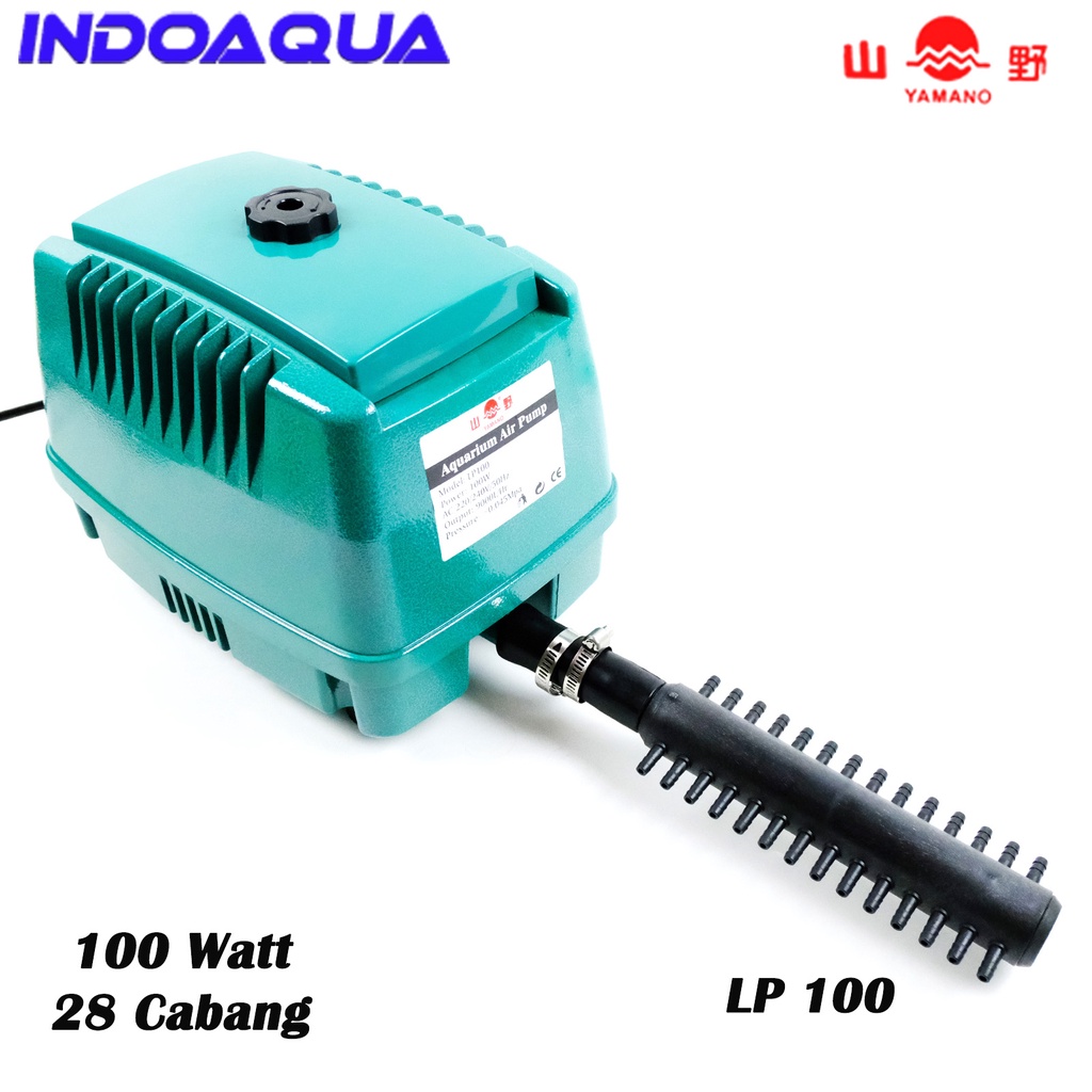 Pompa Udara Aerator Bioflok Blower Udara Kolam Ikan Yamano LP 100 Pompa Gelembung Udara Aquarium Kol