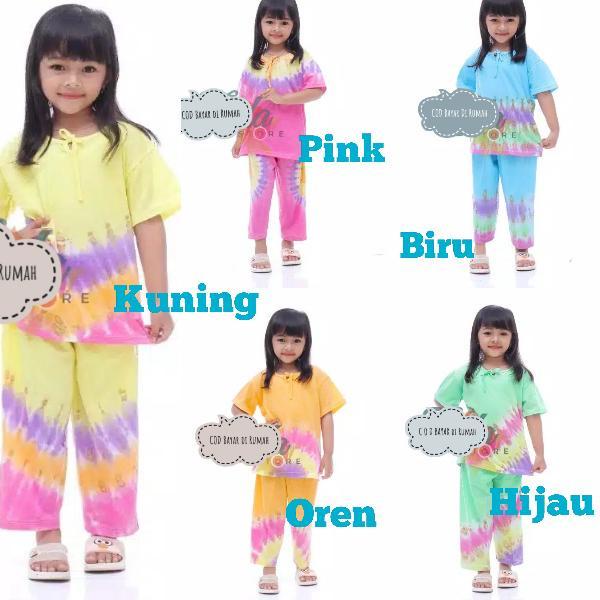 SETELAN KAOS / CP PELANGI ANAK/BAJU ANAK  –MJW.27Jn22ᶜ