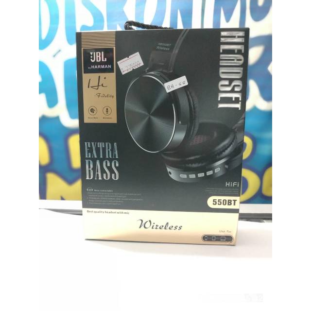 HEADSET EXTRA BASS WIRELESS JBL-550 BT