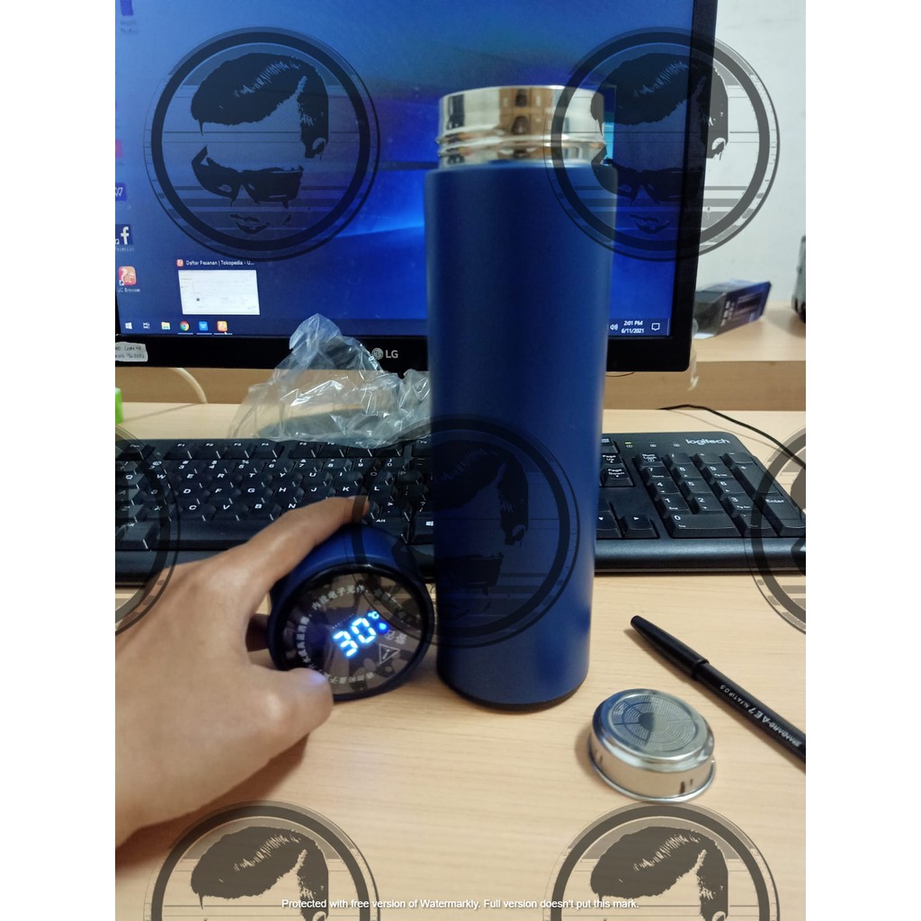 TERMOS LED STAINLES 500 ML / TERMOS LED TEMPERATUR MURAH / TERMOS LED MURAH