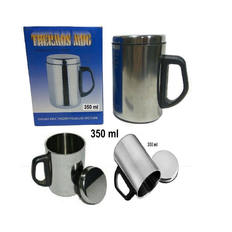 Thermos Mug Termos angkir Gelas Minum Air Panas Dingin Stainless 350ml