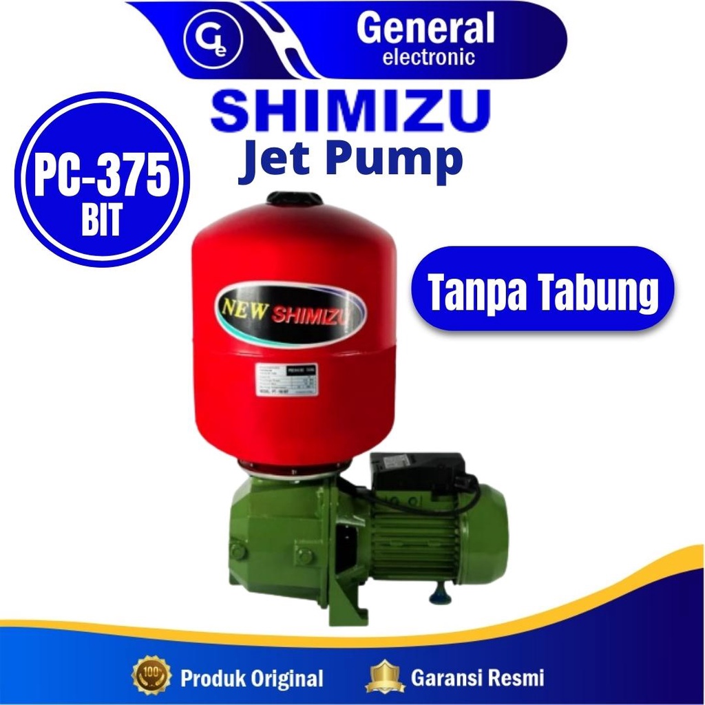 Pompa Air Jet Pump SHIMIZU PC-375 BIT / Pompa Air Sumur Dalam 375 Watt  (TANPA TABUNG)