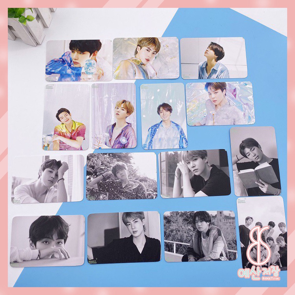 [BS] BISA COD 7pcs Season Greeting 2020 Lomo Card Photo Card Kartu Foto Exclusive BTS BT21 KPOP - KP370