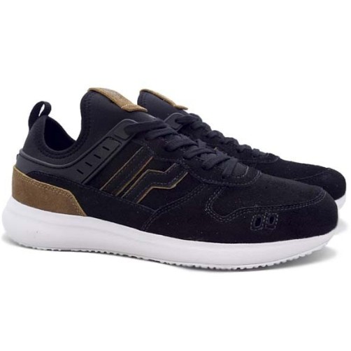 Sepatu casual PIERO JOGGER RS PREMIUM EVO-BLACK/WHITE P20729