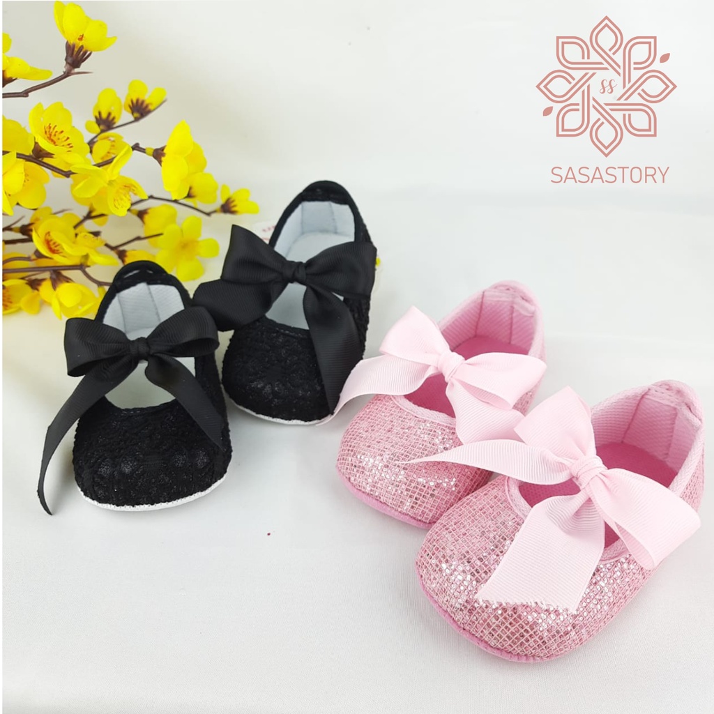 SEPATU PREWALKER BABY BAYI BROKAT ANAK PEREMPUAN 0-12 BULAN FP10