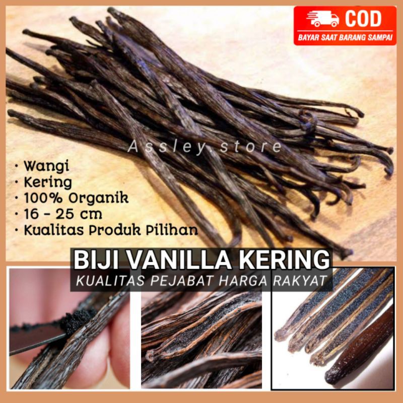 

Vanili Kering Utuh Per Batang Biji Vanila Bean Kering Premium Paneli Kualitas