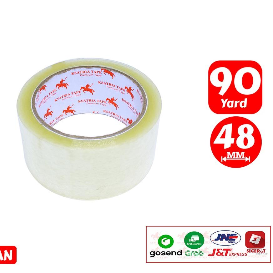 

(X39) Lakban OPP Tape / Lakban Bening KSATRIA Tape 90 Yard produck vyralral