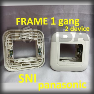 frame seri panasonic frame 1 gang 2 device tanam tembok SNI WEJ78029W