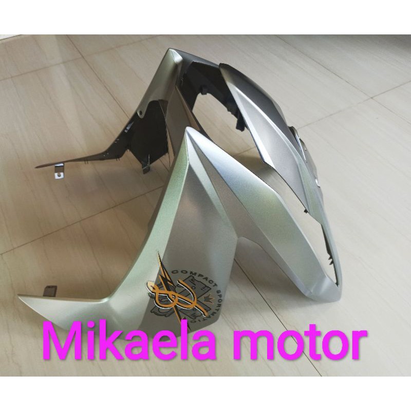 cover fr front tameng tebeng panel depan beat street 2020 led silver dop