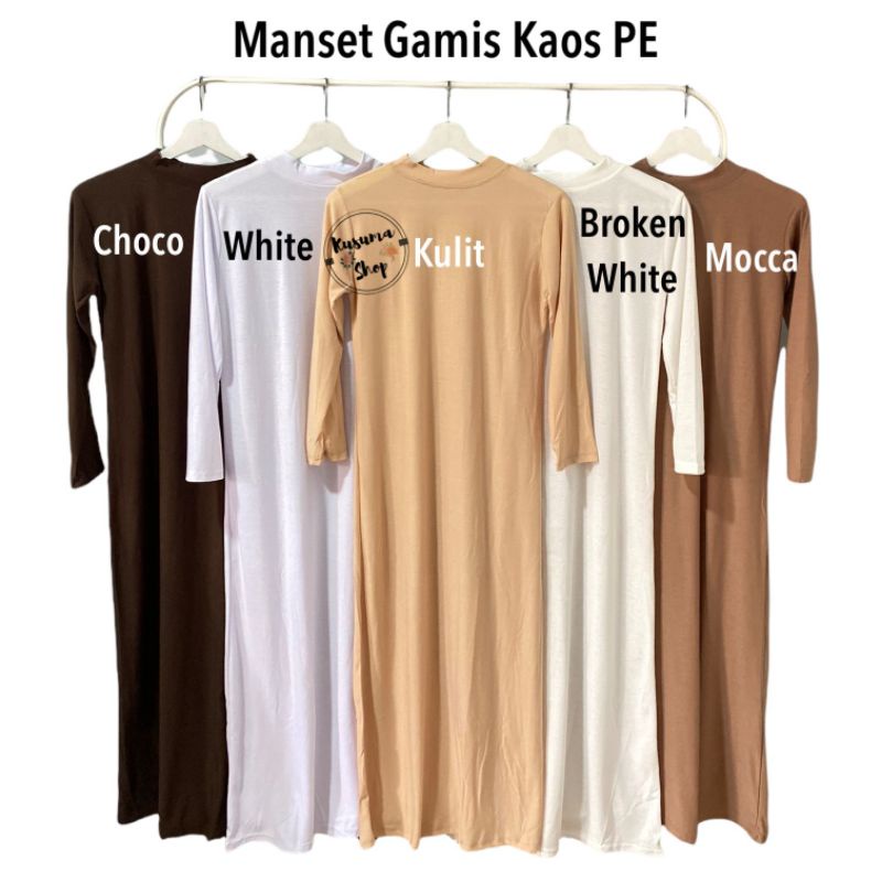 Manset Gamis Bahan Kaos Pe All Size - XXL