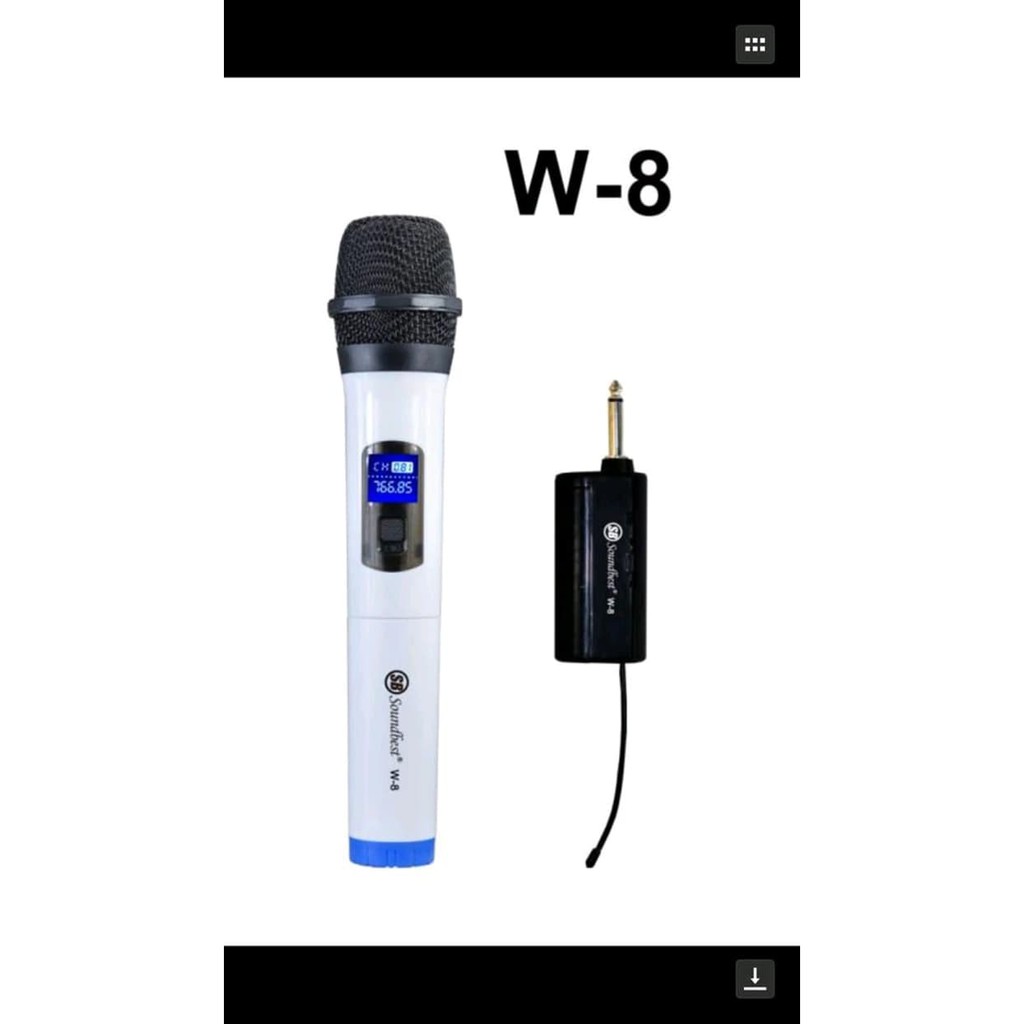 Microphone Pegang Wireless SoundBest W-8 Original Dan Murah