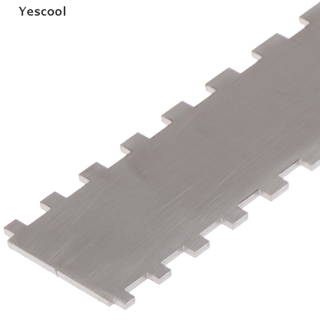 Yescool Penggaris Fret Gitar Bahan Stainless Steel