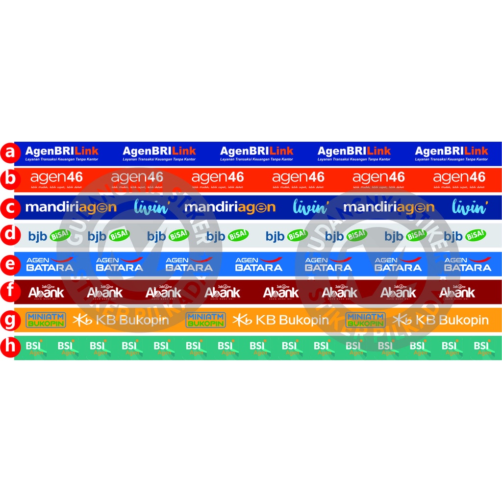 

STIKER VINYL LIST KACA ETALASE BANK ( DIJUAL SATUAN )