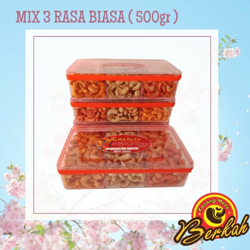 

Kacang Mede/Mete/Mente/Cashew Wonogiri Utuh Biasa Mix Rasa