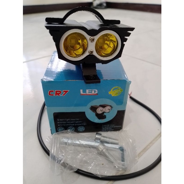 led owl 2mata kuning/lampu sorot owl 2mata kuning