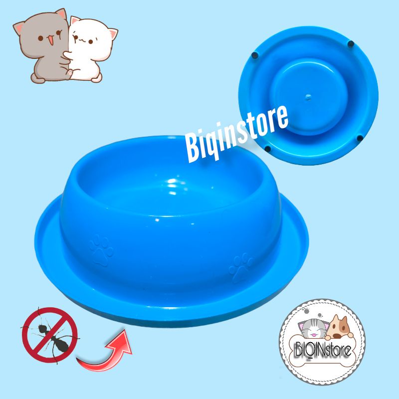 Tempat Makan Kucing Anjing Kecil Motif Paw Timbul