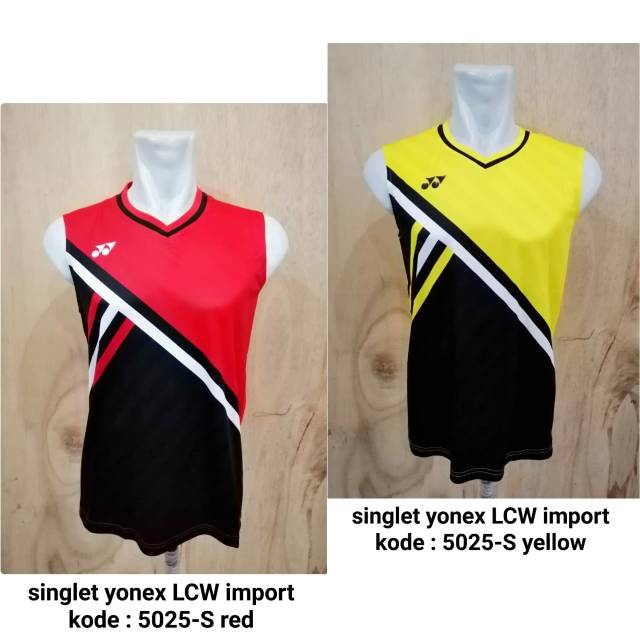  Singlet  Baju Badminton  Yonex  LCW 5025 S Kaos  badminton  