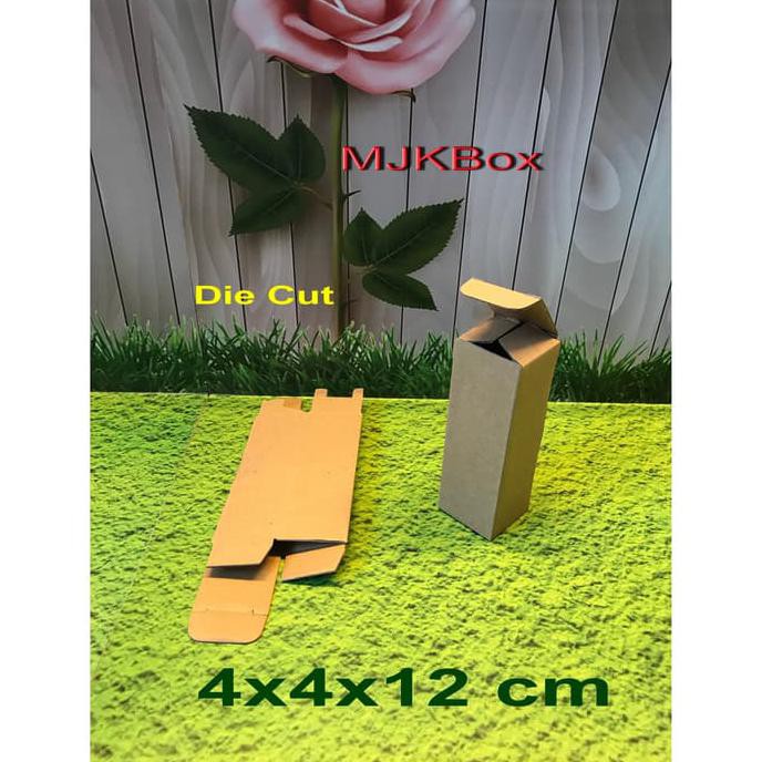 

Kardus Karton Box Uk.4X4X12 Cm ,,,Die Cut Polos Baru