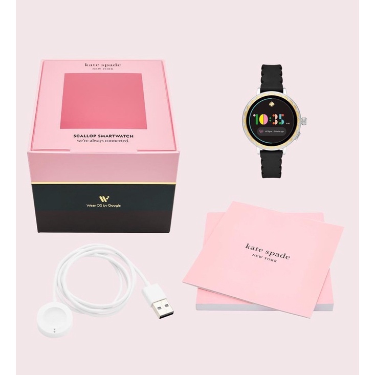 KATE SPADE KST2008 SILICONE SCALLOP SMARTWATCH2 40MM BLACK