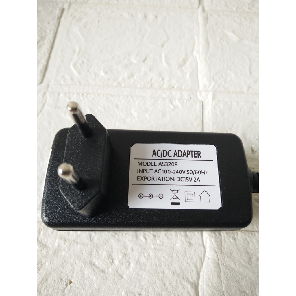 AC/DC Adaptor 15V 2A 100-240V 50/60Hz MODEL: AS3209