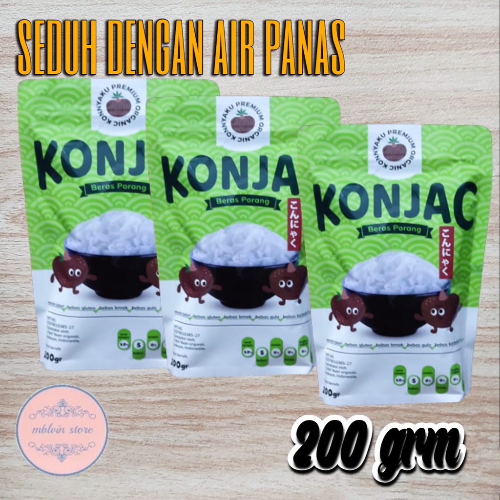 

Konjac rice beras porang 200 gram