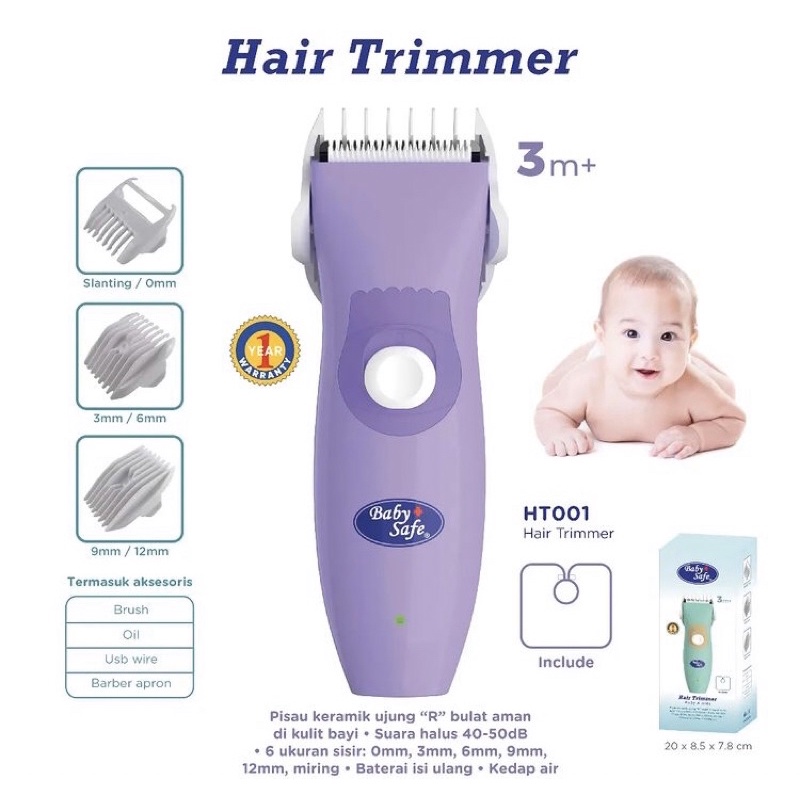 Babysafe hair trimmer