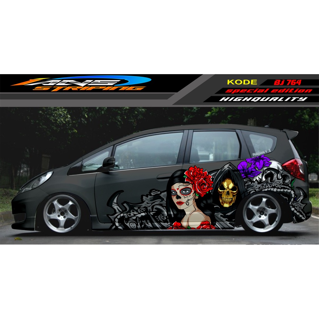 TERBARU STICKER MOBIL HONDA BRIO AGYA JAZZ AVANZA YARIS / DECAL STICKER MOBIL JAZZ / STIKER MOBIL