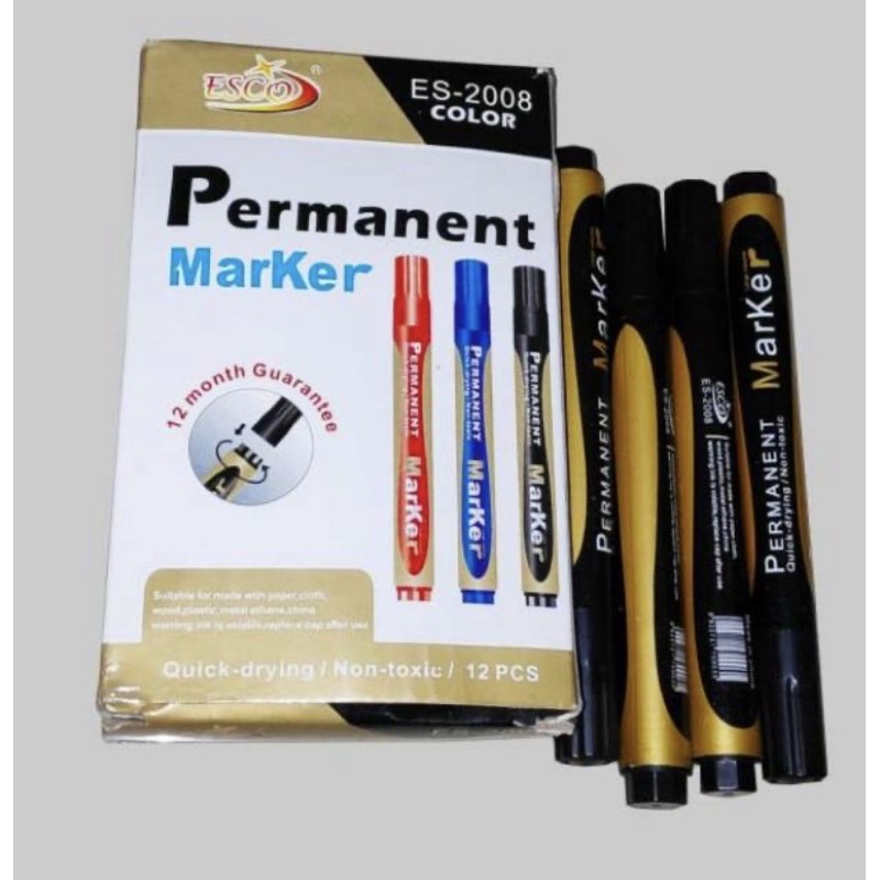 

Spidol Permanent Marker Esco/ Permanent marker merek