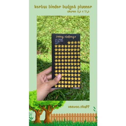 

SAVING CHALLENGE STAR || ISI BINDER A6